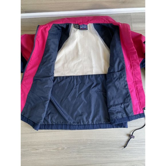 Lightweight Gore-Tex Jacket Pink Blue Womens Size Medium Vintage Black Ice - Picture 8 of 13